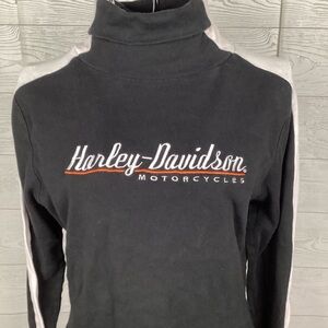 Harley-Davidson Black and White Turtleneck